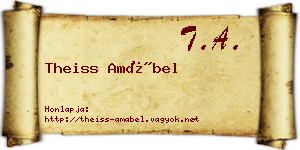 Theiss Amábel névjegykártya